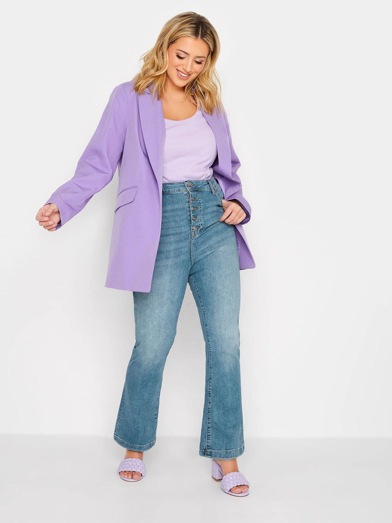 Yours Flare Jean - Mid Blue 4 Yours Flare Jean - Mid Blue - Image 2