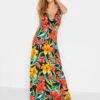 Long Tall Sally Black Floral Print Maxi Dress