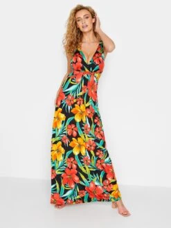 Long Tall Sally Black Floral Print Maxi Dress
