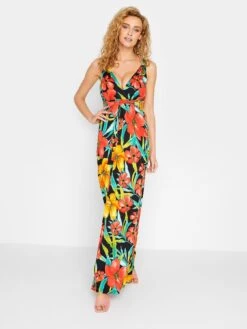 Long Tall Sally Black Floral Print Maxi Dress -RIVE IS Clothing Shop VG99X SQ3 0000000004 BLACK MDo
