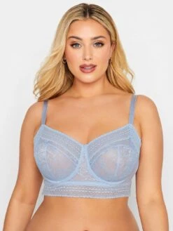 Yours Longline Lace Underwire Non Padded Bra