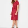 Long Tall Sally Front Wrap Dress - Red
