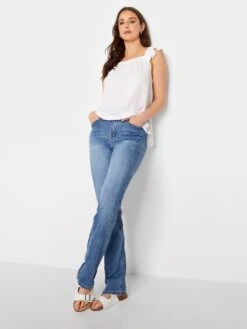 Long Tall Sally Cheese Cloth Frill Top - White 8 Long Tall Sally Cheese Cloth Frill Top - White -RIVE IS Clothing Shop VG9DB SQ3 0000000013 WHITE MDo