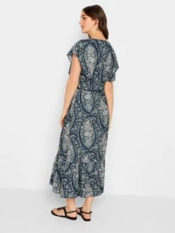 Long Tall Sally Paisley Print Maxi Dress - Navy  -RIVE IS Clothing Shop VG9EK SQ2 0000000004 BLACK MDb