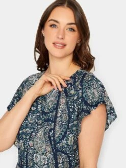 Long Tall Sally Paisley Print Maxi Dress - Navy  -RIVE IS Clothing Shop VG9EK SQ4 0000000004 BLACK MDd