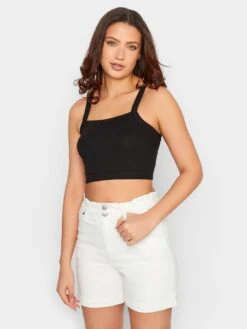 Long Tall Sally Elastic Waist Short - White