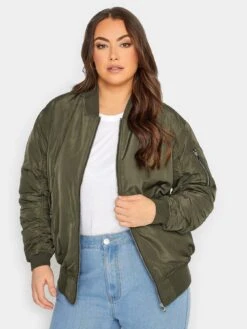 Yours Bomber Jacket Khaki