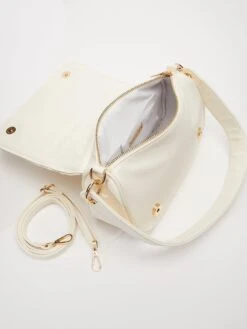 Quiz Woven Shoulder Bag -RIVE IS Clothing Shop VGYOZ SQ4 0000000067 CREAM SLd