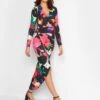 Long Tall Sally Floral Print Wrap Dress