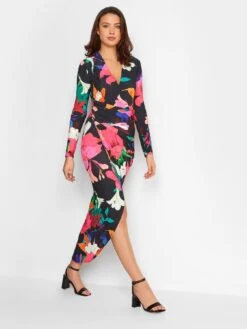 Long Tall Sally Floral Print Wrap Dress