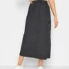 Long Tall Sally Cargo Parachute Maxi Skirt - Black 