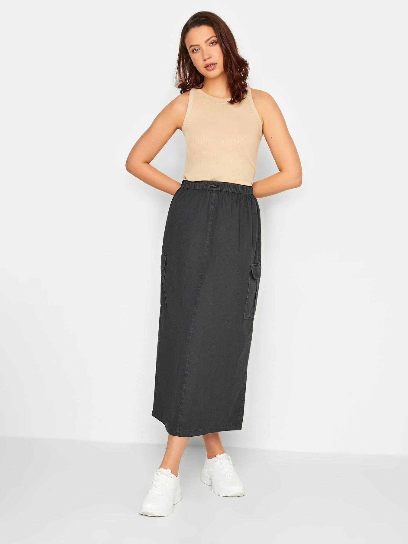 Long Tall Sally Cargo Parachute Maxi Skirt - Black 4 Long Tall Sally Cargo Parachute Maxi Skirt - Black - Image 2