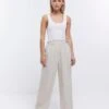 RI Petite Petite Linen Trouser - Beige
