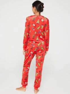 The Grinch Ladies Grinch Fleece Mini Me Christmas Pyjamas - Red -RIVE IS Clothing Shop VHA0C SQ3 0000000017 RED MDb