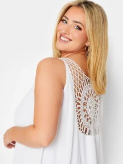 Yours Crochet Back Vest White -RIVE IS Clothing Shop VHA2Q SQ4 0000000013 WHITE MDd