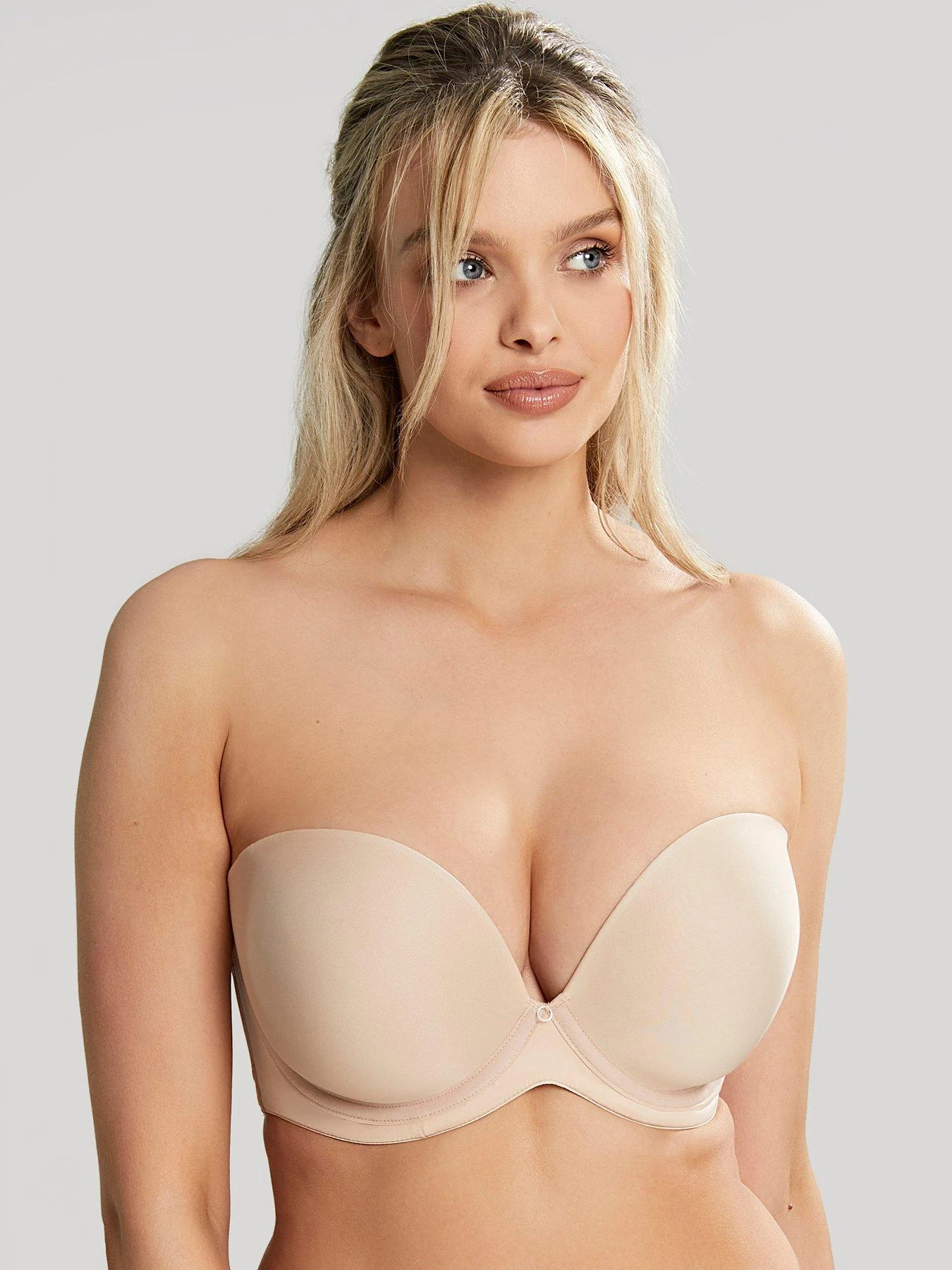 Cleo By Panache Faith Moulded Plunge Strapless Bra - Beige 3 Cleo By Panache Faith Moulded Plunge Strapless Bra - Beige