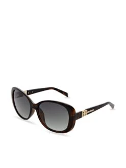 Karen Millen Oversized Sunglasses - Tort/gold