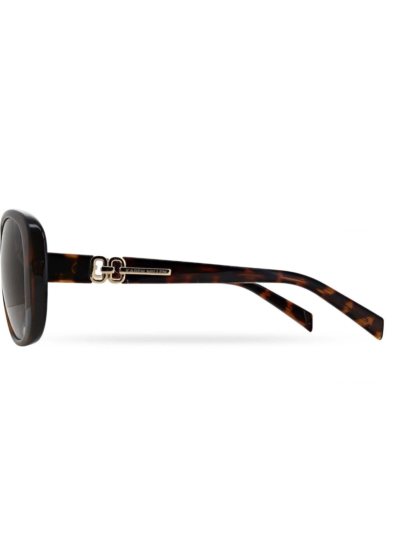Karen Millen Oversized Sunglasses - Tort/gold 5 Karen Millen Oversized Sunglasses - Tort/gold - Image 3