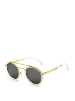 Thomas Sabo Johnny Grey & Gold Panto Sunglasses