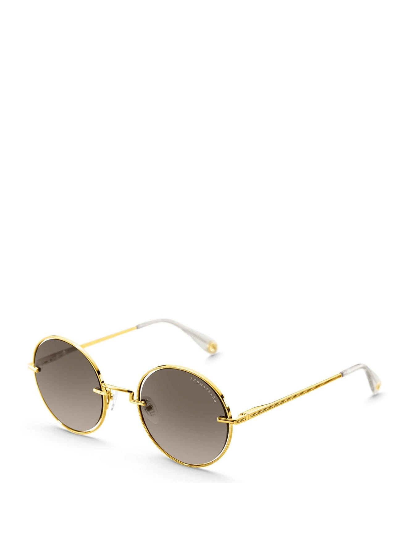 Thomas Sabo Romy Gold Round Sunglasses 3 Thomas Sabo Romy Gold Round Sunglasses