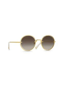 Thomas Sabo Romy Gold Round Sunglasses 9 Thomas Sabo Romy Gold Round Sunglasses -RIVE IS Clothing Shop VHIK0 SQ3 0000000036 GOLD SLd1
