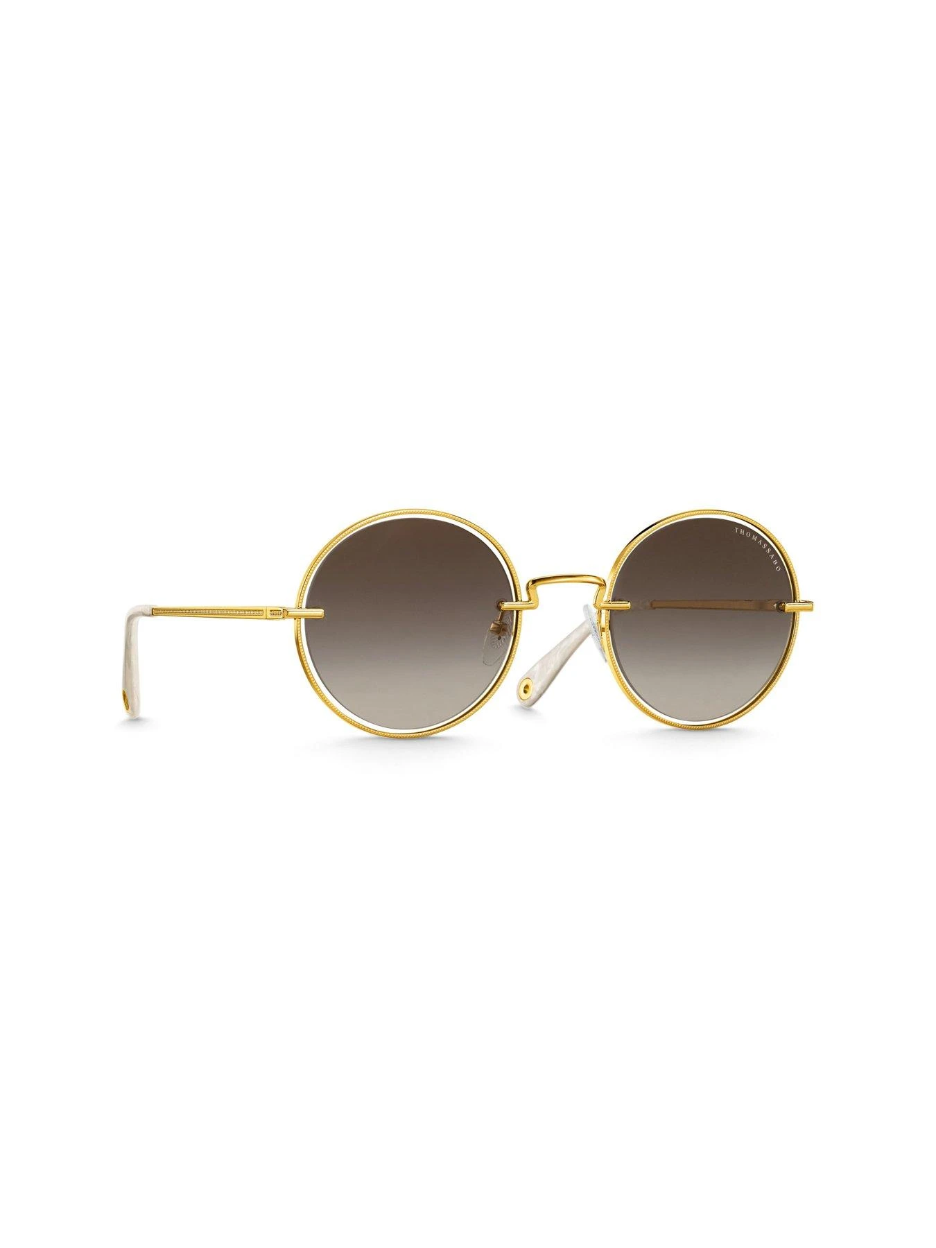 Thomas Sabo Romy Gold Round Sunglasses 5 Thomas Sabo Romy Gold Round Sunglasses - Image 3