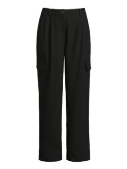 Michelle Keegan Tailored Relaxed Cargo Trousers - Black 7 Michelle Keegan Tailored Relaxed Cargo Trousers - Black -RIVE IS Clothing Shop VHILY SQ5 0000000004 BLACK SLf
