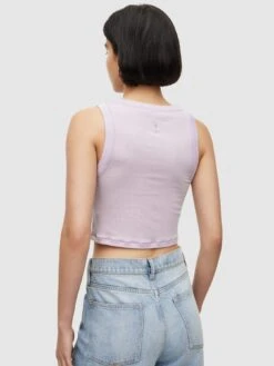 AllSaints Rina Cropped Tank - Lavender -RIVE IS Clothing Shop VHKEJ SQ4 0000000039 PURPLE MDb