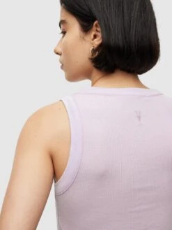 AllSaints Rina Cropped Tank - Lavender -RIVE IS Clothing Shop VHKEJ SQ5 0000000039 PURPLE SLd