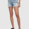 AllSaints Libby Denim Shorts - Indigo Blue
