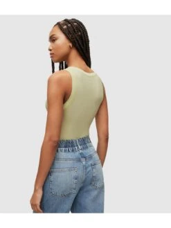 AllSaints Rina Tank Top - Chartuese Green -RIVE IS Clothing Shop VHKGR SQ4 0000000047 GREEN MDb