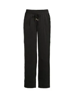 Lucy Mecklenburgh Relaxed Wide Leg Trousers - Black  -RIVE IS Clothing Shop VHPE4 SQ5 0000000004 BLACK SLf