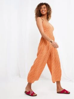 Joe Browns Summer Days Jumpsuit Orange -RIVE IS Clothing Shop VHSGK SQ6 0000000198 ORANGE MDd