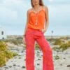Joe Browns Sunset Vibes Trousers Pink -RIVE IS Clothing Shop VHSI6 SQ1 0000000063 PINK MDf