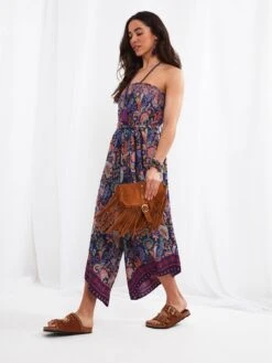 Joe Browns Beachy Strapless Boho Jumpsuit - Multi