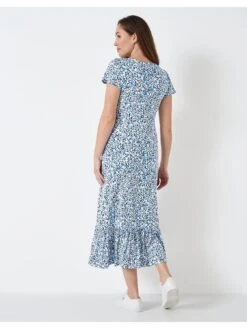 Crew Clothing Jay Jersey Dress - Blue -RIVE IS Clothing Shop VHVHK SQ2 0000000020 BLUE MDb