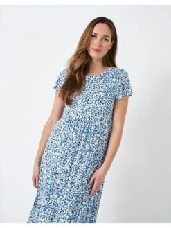 Crew Clothing Jay Jersey Dress - Blue -RIVE IS Clothing Shop VHVHK SQ3 0000000020 BLUE MDo