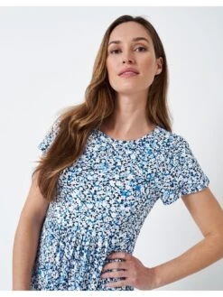 Crew Clothing Jay Jersey Dress - Blue -RIVE IS Clothing Shop VHVHK SQ5 0000000020 BLUE MDd1