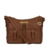 Pure Luxuries London Jenna Messenger Leather Bag -RIVE IS Clothing Shop VHX5I SQ1 0000000143 BROWN SLf