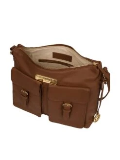 Pure Luxuries London Jenna Messenger Leather Bag -RIVE IS Clothing Shop VHX5I SQ3 0000000143 BROWN SLa