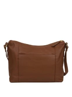 Pure Luxuries London Jenna Messenger Leather Bag -RIVE IS Clothing Shop VHX5I SQ4 0000000143 BROWN SLd