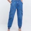 RI Petite Petite Cargo Jeans - Blue