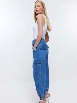 RI Petite Petite Cargo Jeans - Blue -RIVE IS Clothing Shop VI0KA SQ4 0000000020 BLUE MDd