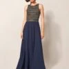 White Stuff Faye Jersey Maxi Dress - Blue -RIVE IS Clothing Shop VI3RW SQ1 0000000020 BLUE MDf