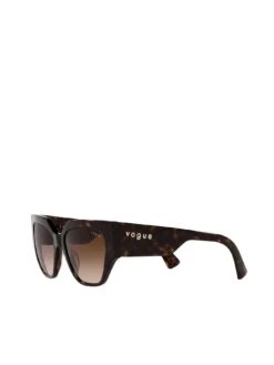 Vogue Eyewear Irregular Dark Havana Sunglass