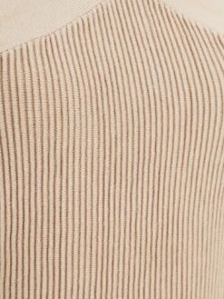 Quiz Knitted Cross Neck Crop Top - Natural -RIVE IS Clothing Shop VIDGO SQ6 0000000003 NATURAL MDd2