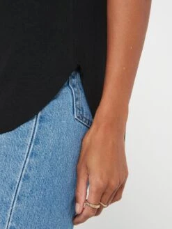 V By Very Cupro Short Sleeve Tshirt - Grey -RIVE IS Clothing Shop VIFH3 SQ5 0000000005 GREY MDd1