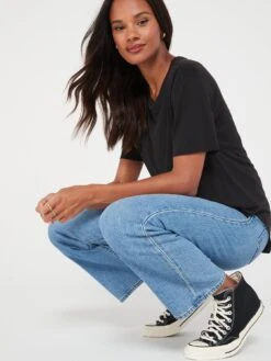 V By Very Cupro Short Sleeve Tshirt - Grey -RIVE IS Clothing Shop VIFH3 SQ6 0000000005 GREY MDd2