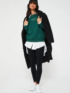 Everyday Athletic Department Slogan Sweatshirt -RIVE IS Clothing Shop VIFKS SQ3 0000000047 GREEN MDo