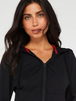 HUGO Sporty Logo Jacket - Black -RIVE IS Clothing Shop VIH2C SQ4 0000000004 BLACK MDd